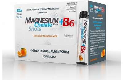 SALUTEM Magnesium Chelate+B6 оранжевая ампула 10x25мл